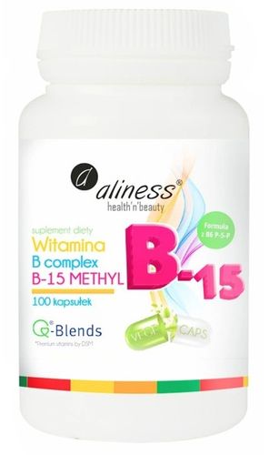 Aliness Witamina B Complex B-15 Methyl Metabolizm Wątroba Niacyna 200kaps. na Arena.pl