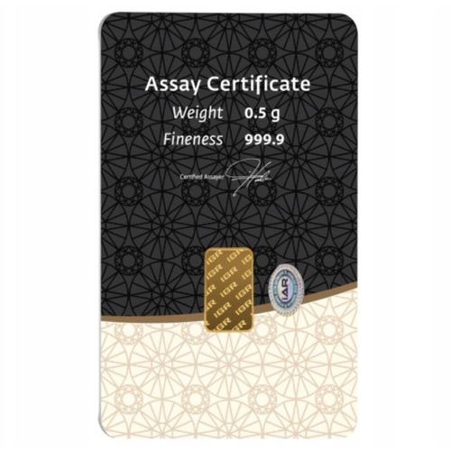 Sztabka Złota 0,5 g IGR na Arena.pl