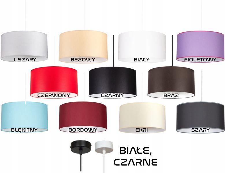 Lampa wisząca ABAŻUR BIAŁA 50cm LED zdjęcie 13