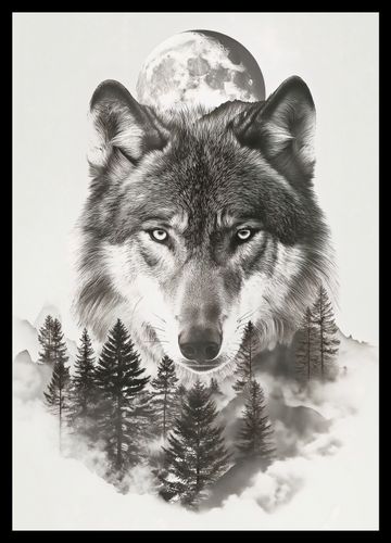 Plakat 29,7x42cm Wilczy Duch Lasu na Arena.pl