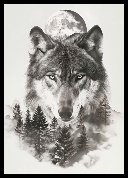 Plakat 29,7x42cm Wilczy Duch Lasu zdjęcie 2