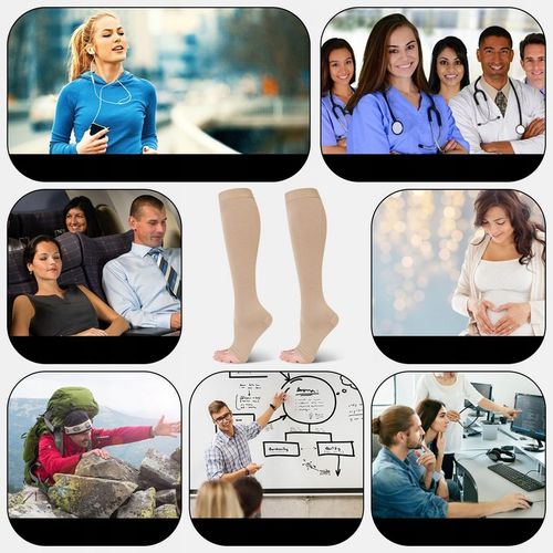 Podkolanówki Przeciwżylakowe uciskowe2 stopień II na żylaki 40-46 2szt na Arena.pl