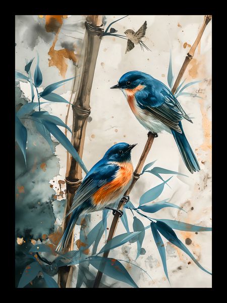 Plakat 13x18cm Trzy Ptaki zdjęcie 2