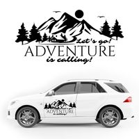 NAKLEJKA NA SAMOCHÓD góry las KAMPER przyczepę kempingową camper auto 50 cm