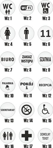 tabliczka GRAWER na drzwi BIURO wc DOWOLNY NAPIS na Arena.pl