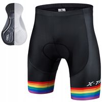 KRÓTKIE SPODENKI ROWEROWE MĘSKIE ŻEL FLAGA LGBT