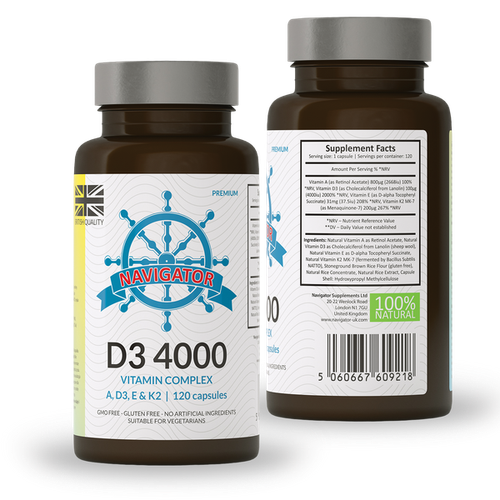 NAVIGATOR Cztery Pory Roku Witamina D3 4000 IU 120 kaps. na Arena.pl