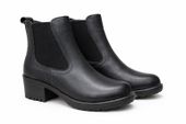 Cholewiński buty botki damskie r. 37 skóra skórzane czarne wsuwane