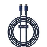 kabel przewód tungsten gold usb-c - usb-c 100w 2m - granatowy