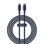kabel przewód tungsten gold usb-c - usb-c 100w 2m - granatowy