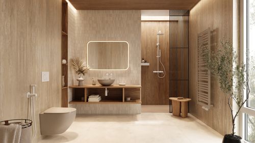 Conti grzejnik łazienkowy 121x50 cm, cappuccino na Arena.pl