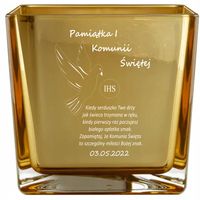 Wazon grawer prezent PAMIĄTKA I KOMUNII dedykacja