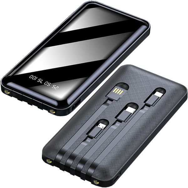 POWER BANK ŁADOWARKA 2,1A 4x KABLE 10000 mAh zdjęcie 1