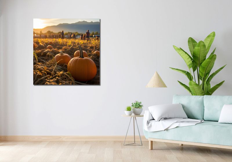 Obraz 90x90cm Złota Jesień zdjęcie 2