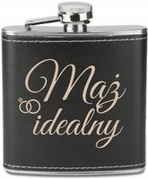 GRAWEROWANA Piersiówka 180 ml personalizowany prezent dla męża