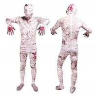 STRÓJ KOSTIUM PRZEBRANIE MUMIA ZOMBIE UPIÓR HALLOWEEN 158/164 S/M