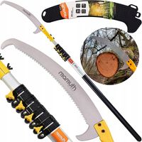 PIŁA RĘCZNA TELESKOPOWA NA WYSIĘGNIKU DO CIĘCIA GAŁĘZI Z HAKIEM 5,5M MAMUTH