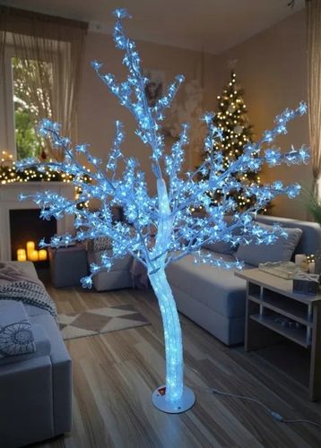 DUŻE ZEWNĘTRZNE DRZEWKO LED AKRYL BIAŁE ZIMNE 180CM FLASH kwiat wiśni na Arena.pl