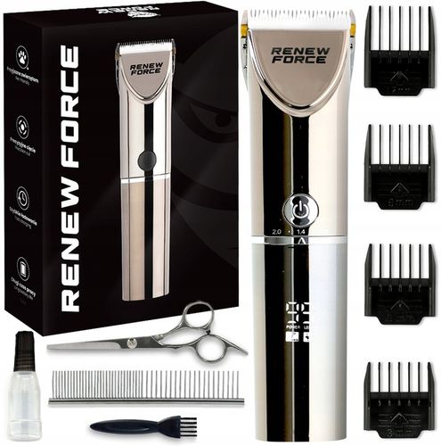 MOCNA Maszynka do strzyżenia PSÓW PSA zwierząt bezprzewodowa CICHA zestaw na Arena.pl