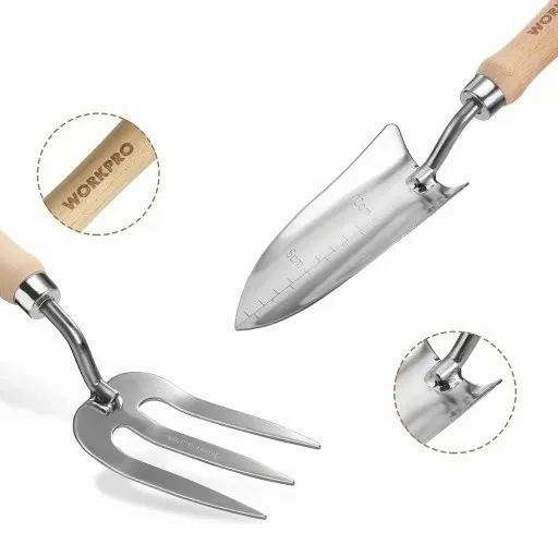 ZESTAW NARZĘDZI OGRODNICZYCH WORKPRO 8-częściowy zdjęcie 4