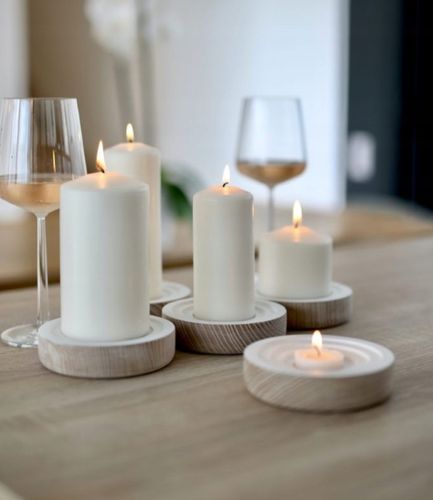 BIAŁE tradycyjne świece ZESTAW 4 DEKORACJA Komunia DO WAZONU stroika na Arena.pl