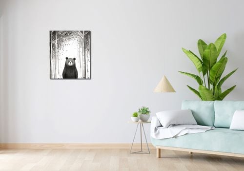 Obraz 50x60cm Ciekawski Miś na Arena.pl