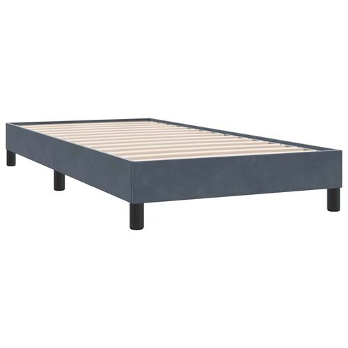 Łóżko typu Box Spring bez materaca Ciemnoszary 80x210cm Aksamit na Arena.pl