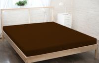 Prześcieradło jersey z gumką 90 x 200 czekoladowy