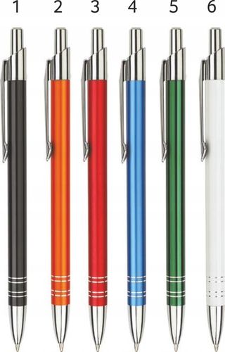 Długopis metalowy reklamowy BOND z logo tekstem 50szt długopisy nadruk na Arena.pl