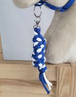 Uwiąz dla Hobby Horse ze sznurka - biało-niebieski