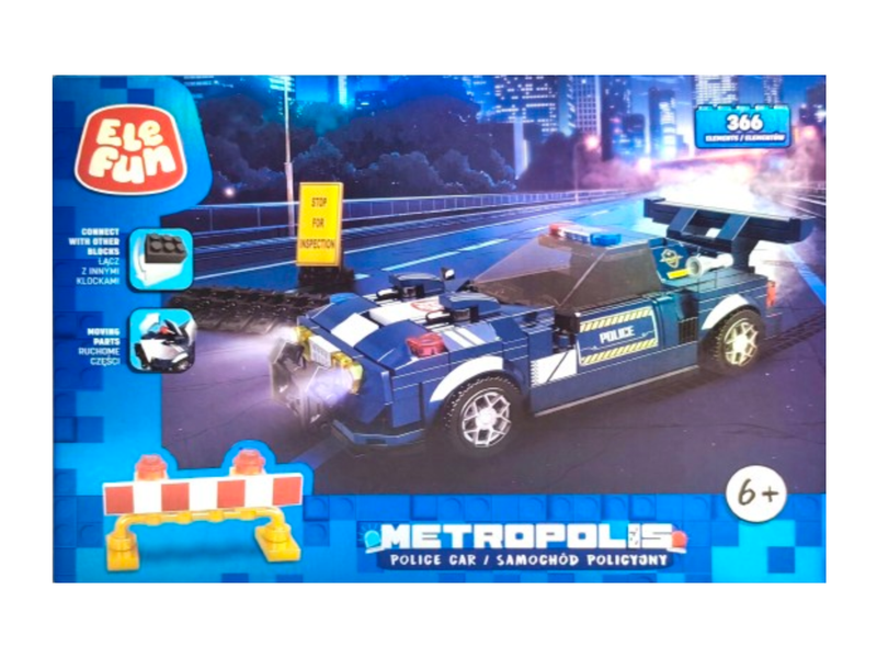 Klocki Elefun Metropolis Samochód Policyjny C5008 zdjęcie 9