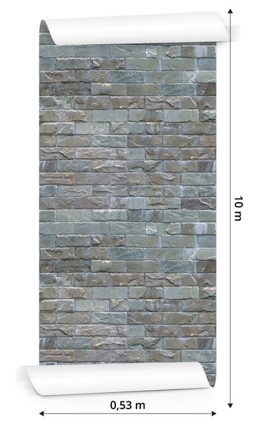 Tapeta Kolorowe Cegły - Efekt 3D zdjęcie 3