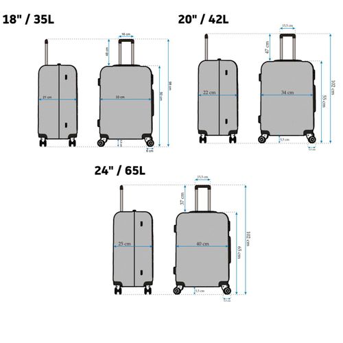 Walizka podróżna SOLID 18 BLACK na Arena.pl
