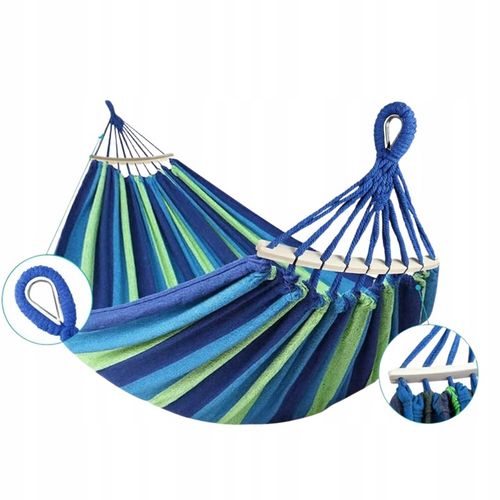 HAMAK OGRODOWY dwuosobowy brazylijski XXL DUŻY RED GARDEN ZESTAW POKROWIEC na Arena.pl