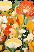 Plakat 53x81cm Kwiatowy Raj