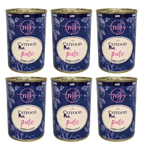 6 x Indyk z dynią | monobiałkowa karma dla kota | puszka wolna od BPA 400g na Arena.pl