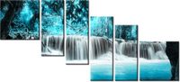 100CM 220CM OBRAZ 6 ELEM WODOSPAD ŚCIENNY
