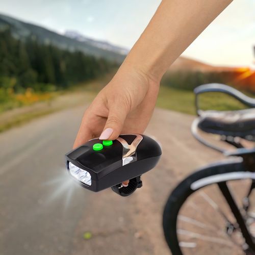 Lampka Przednia Rowerowa Oświetlenie Do Roweru Z Klaksonem na Arena.pl