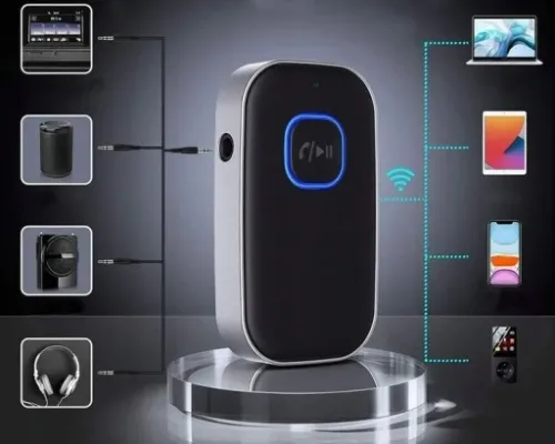 ADAPTER TRANSMITER BLUETOOTH 5.0 AUX MINI-JACK 3.5 na Arena.pl