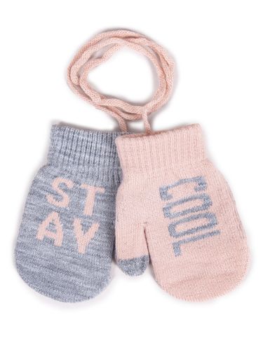Rękawiczki dziewczęce jednopalczaste ze sznurkiem STAY COOL 12 YOCLUB na Arena.pl