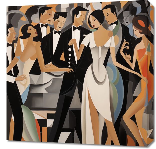 Obraz 60x60cm Bal w Art Deco zdjęcie 1