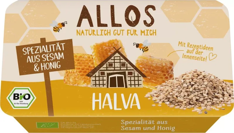 ChaŁwa Miodowa BIO 75 g - Allos zdjęcie 1