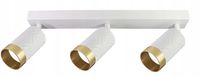 Reflektor sufitowy Goldlux biały 3xGU10 okrągły aluminium