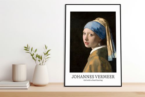 Plakat 60x80cm Design Girl with a Pearl, Vermeer Vintage do Salonu na Arena.pl