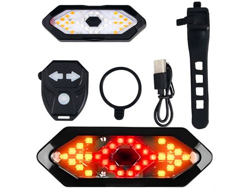 Kierunkowskazy rowerowe sygnalizacja tył led pilot oświetlenie migacz na Arena.pl