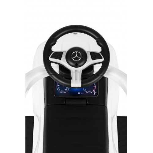 JEŹDZIK PCHACZ MERCEDES C CLASS DLA DZIECI BIAŁY Z BARIERKĄ na Arena.pl