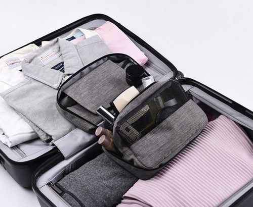 Kosmetyczka Podróżna Damska Męska Organizer Wisząca Pojemna z Haczykiem L na Arena.pl