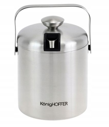 WIADERKO Pojemnik Stalowy na LÓD z Pokrywą 1,3 L COOLER do Lodu + na Arena.pl