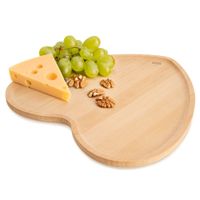 Talerz Bambusowy Taca na Przekąski Przystawki do Serwowania 22x22 cm Serce