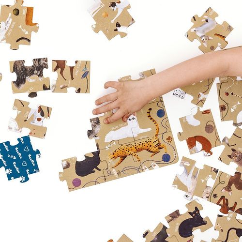 Puzzle 60 elementów Puzzlove - Koty na Arena.pl